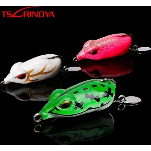 TSURINOYA Frog Soft Bait 50mm 10.5g Topwater Snakehead Baits Artificial Fishing Lure with Single Hook Sapo Pesca Leurre Peche