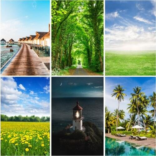 Natural Scenery Scene Photography Backgrounds Props Outdoor Spring Landscape Vinyl Photo Studio Backdrops 21806OUB-01