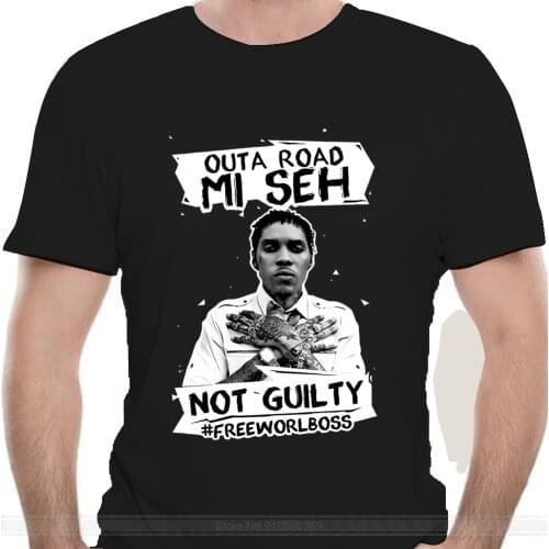 Out A Road #FREEWORLBOSS BLACK T shirt vybz kartel jamaica dancehall gaza music cool 2014 innocent
