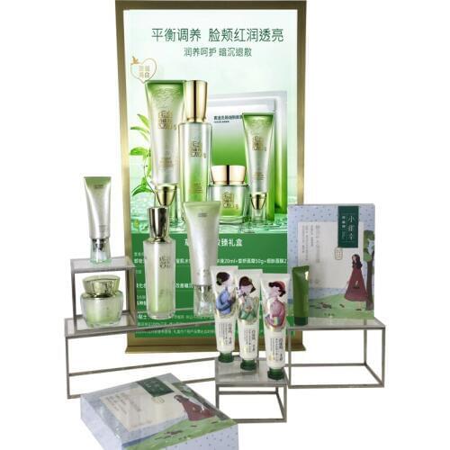 High End Stainless Steel Jewelry Display Counter Showcase Acrylic Base Diamond Watch Necklace Cosmetic Display Rack Holder Stand