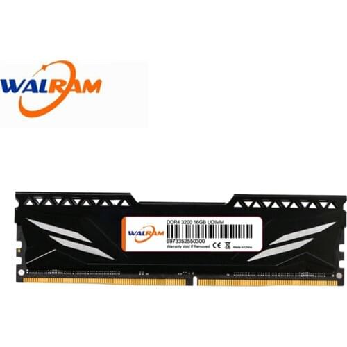WALRAM memoria ram ddr3 8gb ddr4 ram 16GB 32GB memoria ram 1600 1866 2400 2666 3200MHz RGB Memory Desktop Dimm with Heat Sink