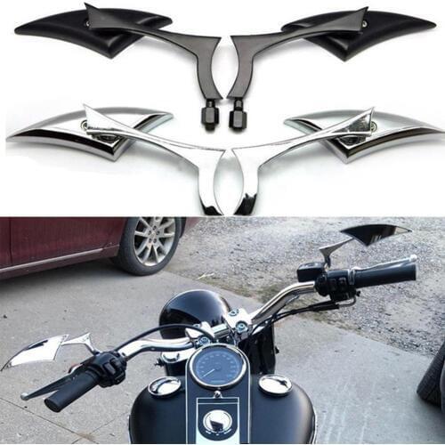 2Pcs 8/10mm Universal Aluminum Alloy Motorcycle Bar End Side Rearview Mirrors Motorcycle Accessories Spare Parts