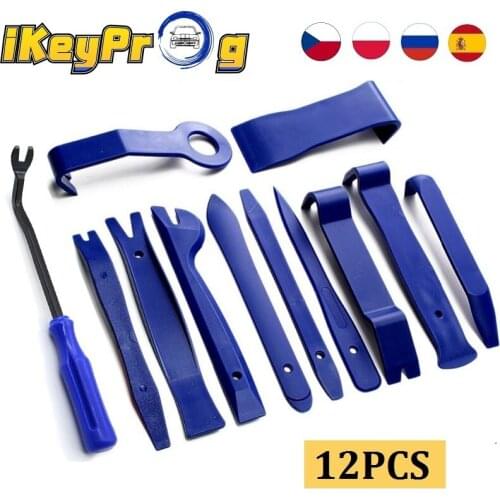 12PCS Auto Door Removal Tools Car Repair Tool Plastic Set Voiture Inside Door Plank Lever Car Stereo Disassembly Tool Kit