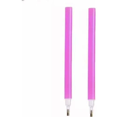 2PCS/lot Nail Rhinestone Gem Picker Pink Crystal Dotting Pen Pretty Manicure Professional Nail Art Tools
