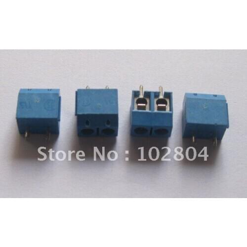 2pin 5.08mm Screw Terminal Block Blue Connector HOT Sale HIGN Quality 50 Pcs Per Lot