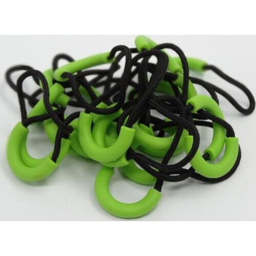 For 5# 8# 10# 15# 20# Green slider zipper puller sports backpack puller 5pcs tailor sewing repair DIY slider accessories