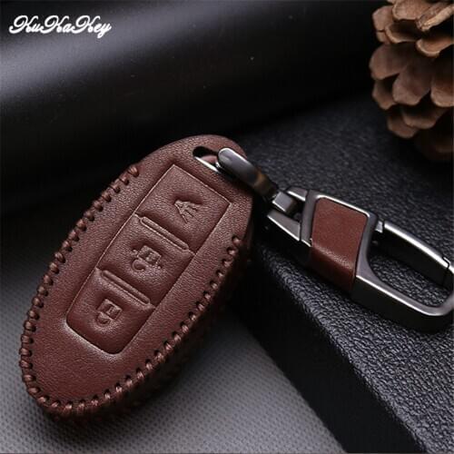For Nissan Qashqai Juke Note Almera Teana Tiida Murano Pathfinder Infiniti Q50 Car Key Case Cover Protective Key Shell Skin Bag