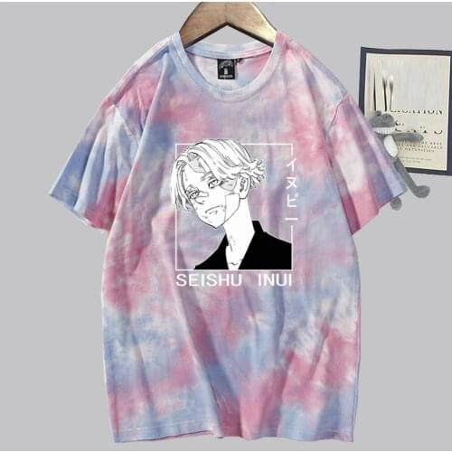 Japan Anime Tokyo Revengers Harajuku Seishu Inui Tshirt Streetwear Unisex Tops Men Shirt