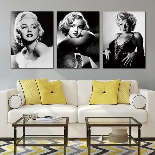 HD Panels Marilyn Monroe Wall Canvas Painting Nordic Sexy Goddess Art Poster Home Decor For Livingroom Decoration