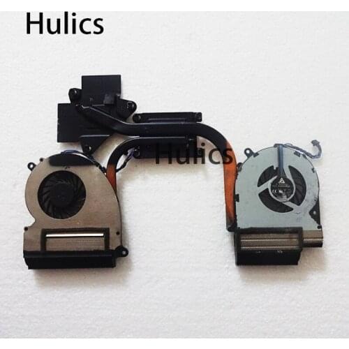 Hulics Original for HP Envy 17 17-3000 Series laptop cpu cooling heatsink 689993-001 KSB0505HB-BD46 KSB0505HB-BD47