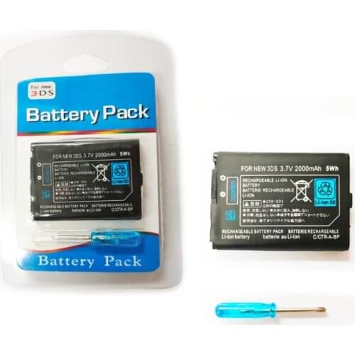 CPDD Rechargeable Li-ion Battery 2000mah 3.7V + Tool Kit Pack Compatible with 3DS LL/XL,Great Performance