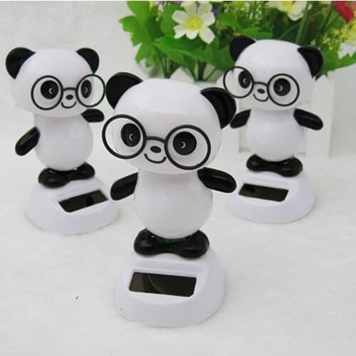 Lovely Bobbling Panda Ornament Figurines Shaking Head Dolls, for Kids Toy Car Dashborad Decor Hot Sale