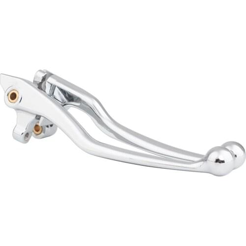 Motorcycle Chrome Left & Right Brake Clutch Levers Handle Grips Set For Yamaha XVS400/650