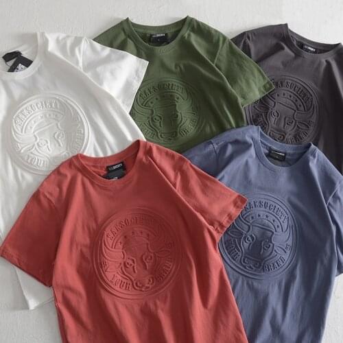 Men 2021 Summer Brand New 3D Pattern Casual 100% Cotton Tee Tops T-Shirts Men Classic Fashion Vintage Outfits O-Neck T-Shirt Men