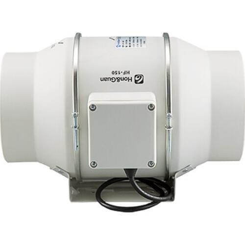 Inclined Flow Turbo-charged Pipe Fan 220V Circular Pipe Blower 6 Inch Strong Ventilation Exhaust Fan HF-150P