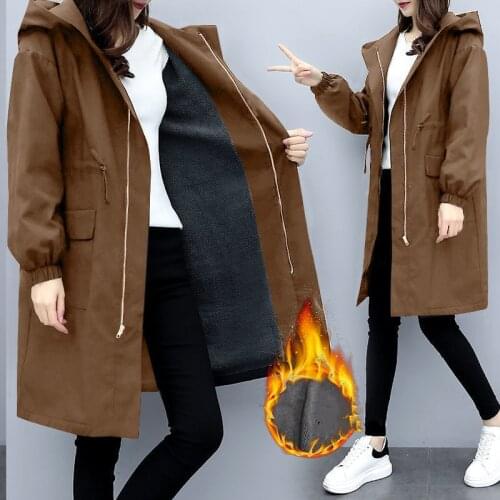 NZF Women's Hooded Trench Coats