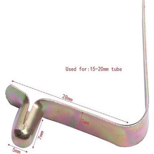 Flat metal clips extension springs push button lock metal pole clamp