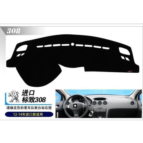 Avoid light pad dashboard automobile heat insulation pad subsection antireflective,used for Peugeot 308 2012-2014 Model