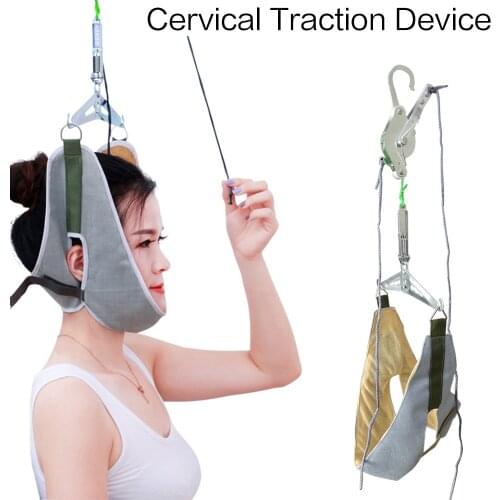 Hanging Cervical Traction Belt Neck Stretcher Band Vertebrae Recovery Neck Stretch Fixing Straps Neck Correction Health Care