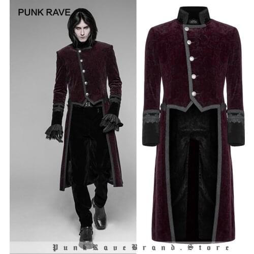 PUNK RAVE Men's Trench Coats