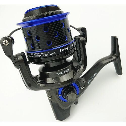 Twin-fish TF8000/9000/10000 spinning fishing reel sea water big reel BB 13+1 gear ratio 4.1:1 max force 15kg ocean fishing wheel
