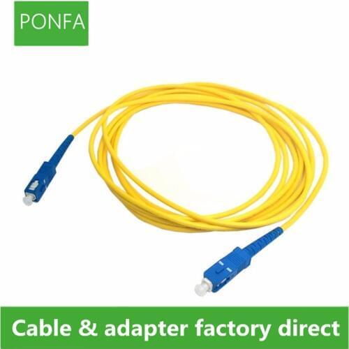 SC to SC Fiber Patch Cord Jumper Cable SM Simplex Single Mode Optic for Network 3m 5m 10m 10ft 16ft 33ft