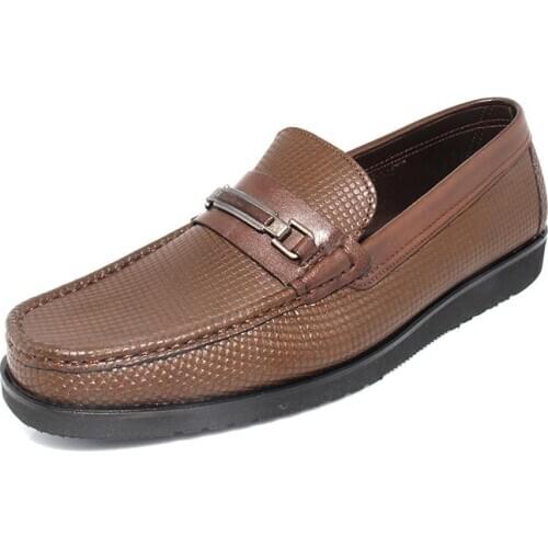 SHENBINs Light Brown Loafers with Extra Light Soles, Handmade Mens Casual Shoes