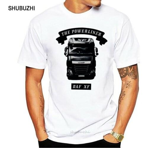 Shubuzhi New Arrival MenS Fashion T-Shirt,DAF XF,Powerliner,Truck,Trucker