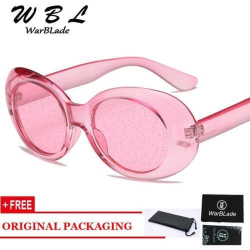 WarBLade New Red Oval Sunglasses Women Colorful Candy multiple colour Transparent Sun Glasses Female Summer 2019 Hot