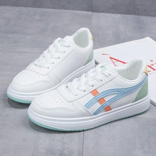 Women sneakers 2021 spring casual sports shoes flat heel walking shoes Women PU leather shoes student shoes chaussure femme