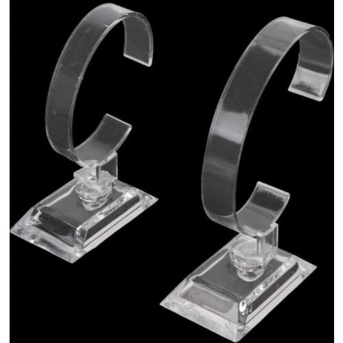 1Pc Clear Acrylic Bracelet Watch Display Holder Stand Rack Retail Shop Showcase My13 21 Dropshipping