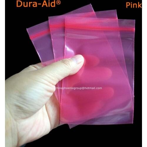 500pcs/lot pink color Self Sealing Plastic Bags, small plastic ziplock bags Premium Poly Flat Red Plastic Zip Lock Pouches
