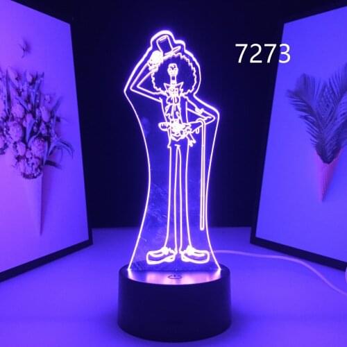3D LED Night Light King of Soul Anime Figure for Child Birthday Gift Bedroom Decoratio Nightlight Manga Acrylic Table Lamp