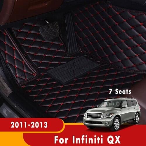 Car Floor Mats For Infiniti QX 2013 2012 2011 (7 seats) Carpets Dash Auto Styling Accessories Covers Custom Foot Pedals