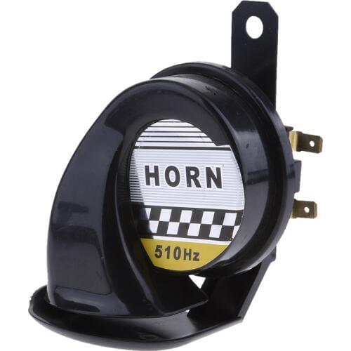 Car Motorcycle 130dB Loud Snail Air Horn Siren Waterproof 510hz 12V DC Black