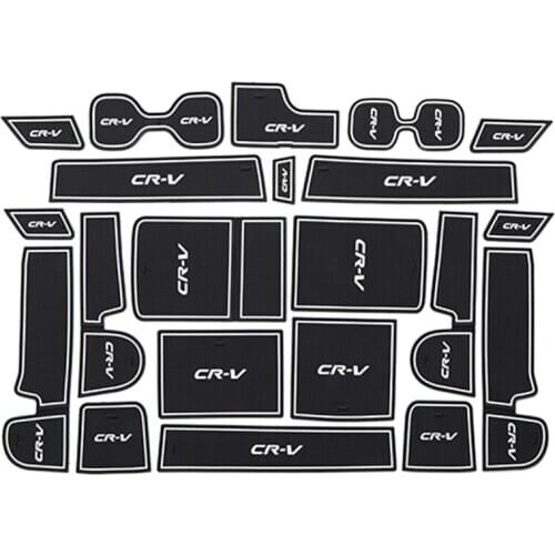 Car styling Cup mat door anti-slip mat Interior modification sticker Car Accessories for Honda CRV 2017 2018 2019