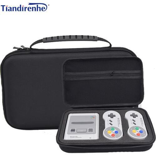 Game Case Bag for Nintend Switch SNES SFC Classic Mini for 2 Controllers Charger HDMI Cable Cover for Nintendo Switch Hard Pouch