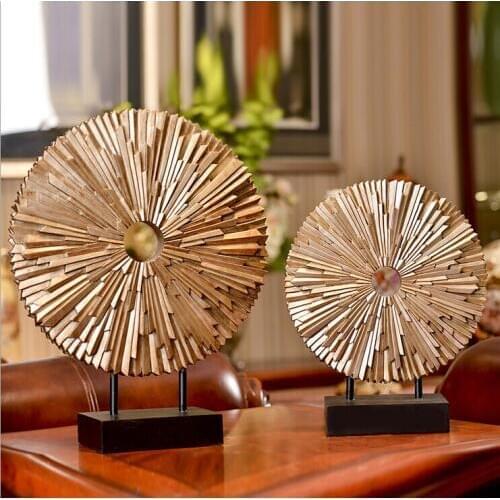 D creative Home Furnishing American soft decoration sun resin crafts room decoration two sets of entrance