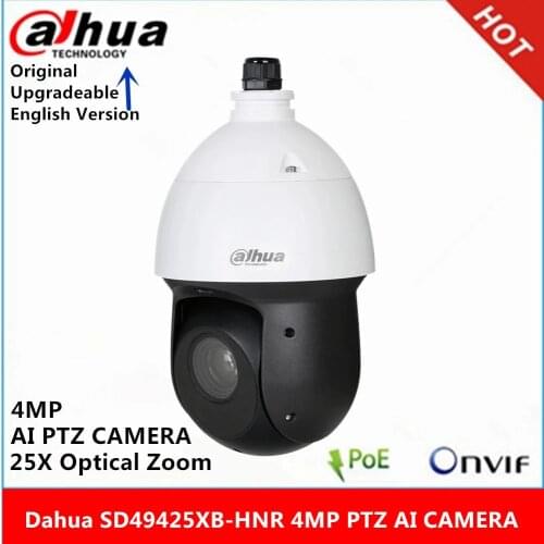 Dahua SD49425XB-HNR 4MP PTZ Starlight camera 25X optical zoom IR100M AI Network Speed Dome Camera