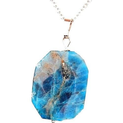 Stone Boxes Apatite Stone Necklace