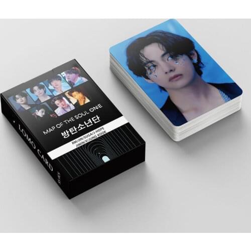 Kpop MAP OF THE SOUL ONELomo Cards Jimin V Suga Collective Photocard Poster Self Made Paper Photo Card 54pcs/set
