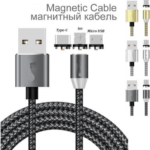 Magnetic Cable Micro usb Type C Fast Charging Adapter Phone Microusb Type-C Magnet Charger usb c For iphone 7 6 X Samsung xiaomi