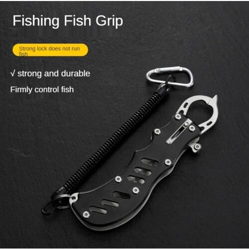 Multi-functional aluminum alloy fish clamp fish control fish clamp lost hand rope fishing tools