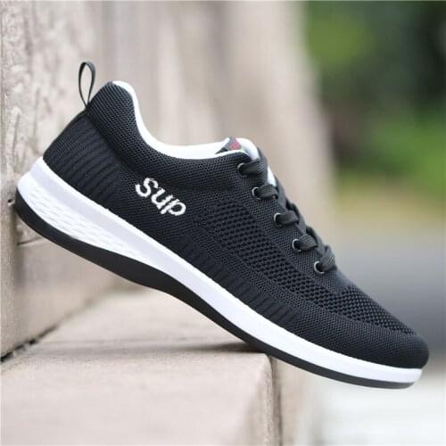 Mens shoes new trendy shoes breathable fly woven mesh shoes deodorant all-match casual running sports shoes ayakkabı erkek H485