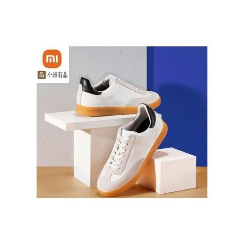 Youpin qimian 2020 new products sheepskin sports casual shoes mens shoes color matching retro sports casual shoes