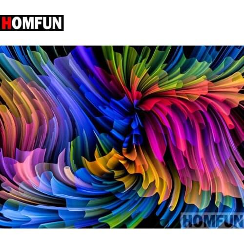 HOMFUN Full Square/Round Drill 5D DIY Diamond Painting "Abstract painting" Embroidery Cross Stitch 5D Home Decor Gift A16712