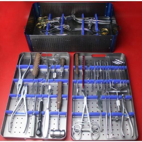 Medical small Animal orthopedic instrument set PET Veterinary 1-40kg dog cat all instrument VET implant bone plate screw install
