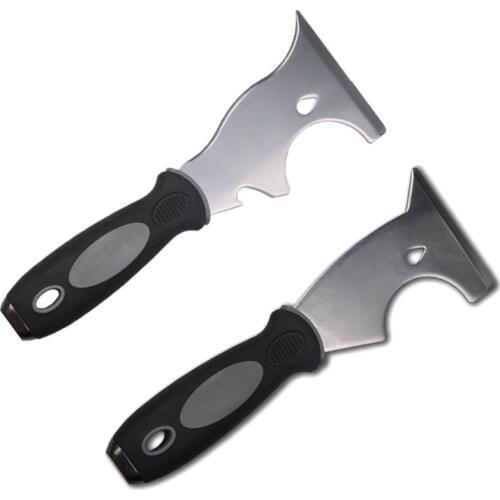 Stainless Steel Paint Putty Scraper 7in1 Tool Spackle Knife Caulk Removal Tool Painters Tool Paint Can Opener Paint Remover