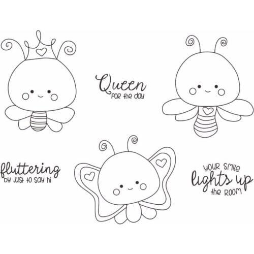 Bee Clear Stamp Or stamp for DIY Scrapbooking/Card Making/Kids Fun Decoration Supplies A265