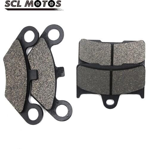 SCL MOTOS 4pcs/set Motorcycle Disc Semi-Metallic Front and Rear Brake Pads For Yamaha YZM 660 FWAP FWAR FWAS FWAT CF500 G 520 F